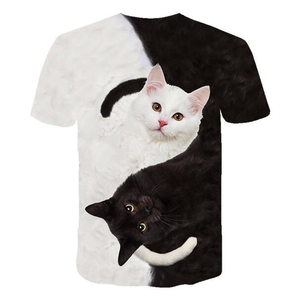 Fashion brand men's clown digital printing T-shirt short sleeve round neck bottoming shirt - Image 2
