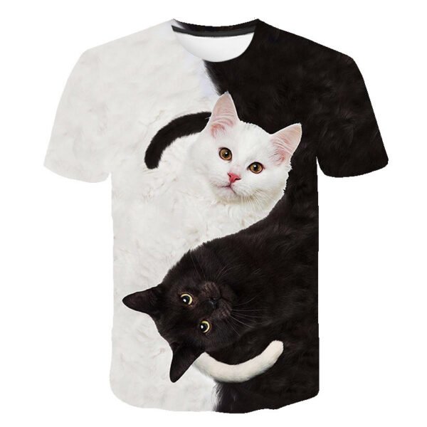 Fashion brand men's clown digital printing T-shirt short sleeve round neck bottoming shirt - Image 5