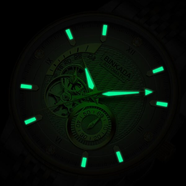 Full-automatic Watrproof Watch Live Hot Men's Watch Multi-function Mechanical Watch - Image 5