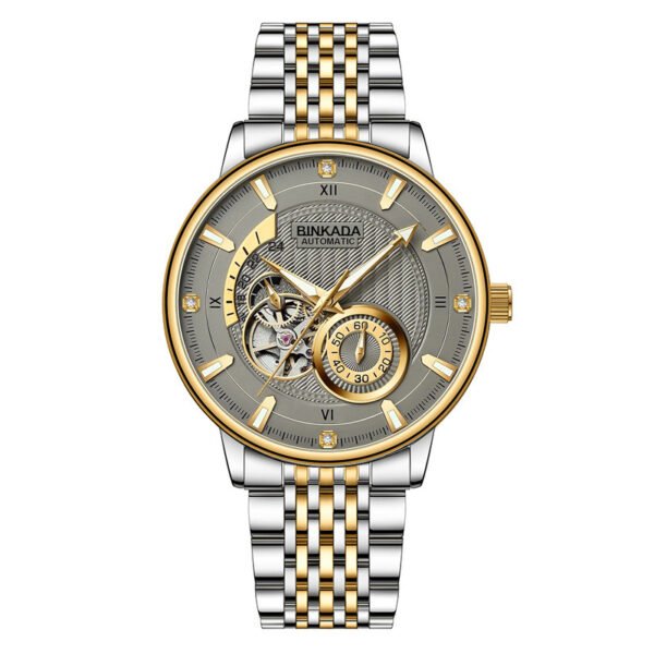 Full-automatic Watrproof Watch Live Hot Men's Watch Multi-function Mechanical Watch - Image 3