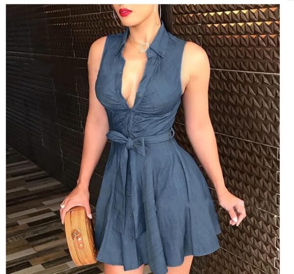 Robe-chemise en jean - Image 4